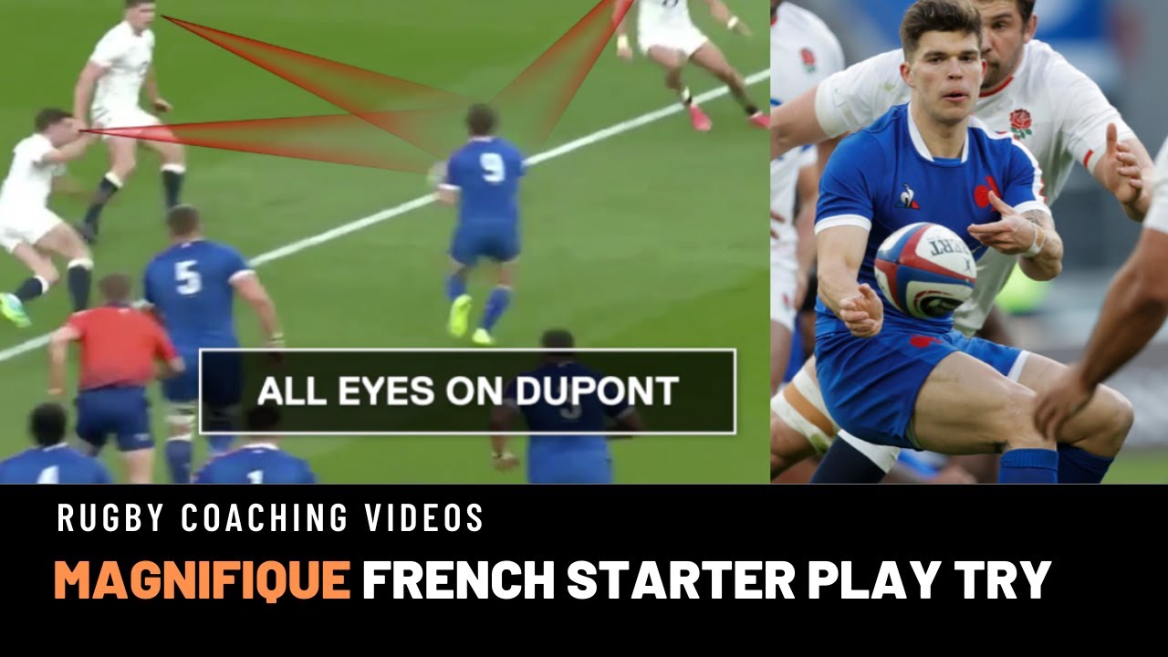 Rugby: Magnifique French Try vs England ft Fickou - Dupont - Jalibert