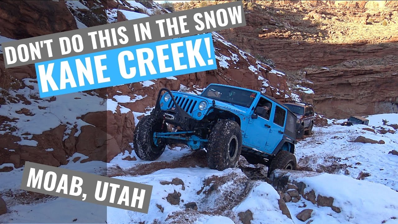 KANE CREEK! Moab, Utah. Don't do this trail when snow covered. In our Jeep Wrangler, Hamburger hill