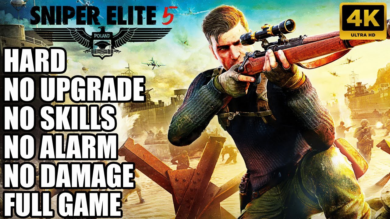 Sniper Elite 5  - Hard No Damage Gameplay Walkthrough 4K FULL GAME