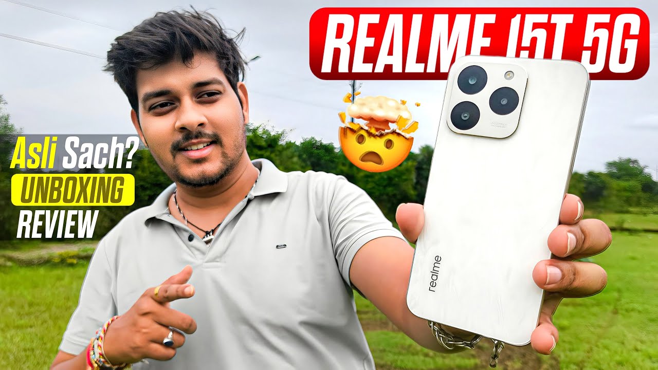 realme 15t 5g unboxing & review - 50mp selfie 😱 | realme 15 t camera test & bgmi gaming
