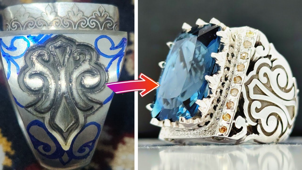 I Turned a Simple Ring into a Work of Art - Unique Jewelry Design from Scratch to the Best