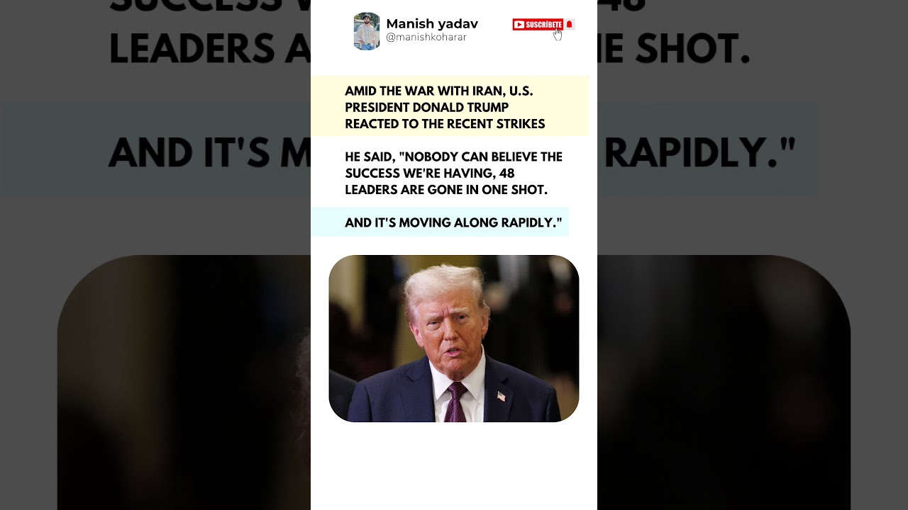 President Trump Reacts to Recent Strikes 🚨