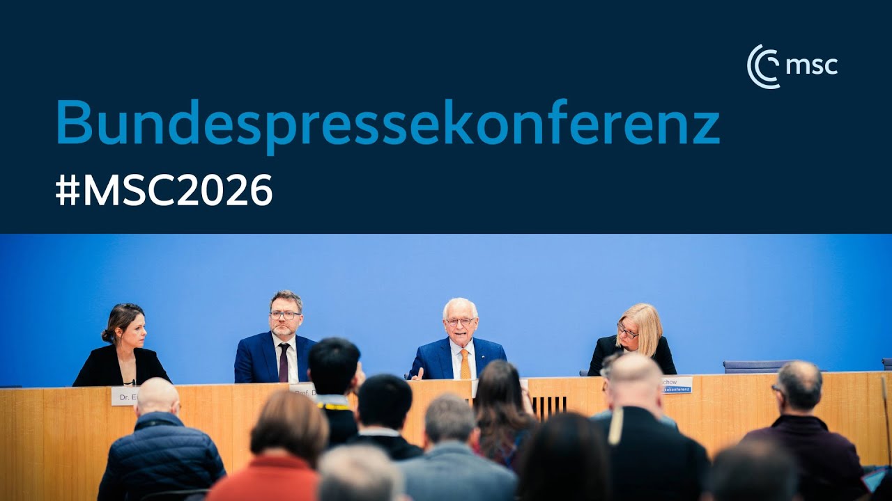 Bundespressekonferenz: Münchner Sicherheitskonferenz präsentiert Munich Security Report 2026