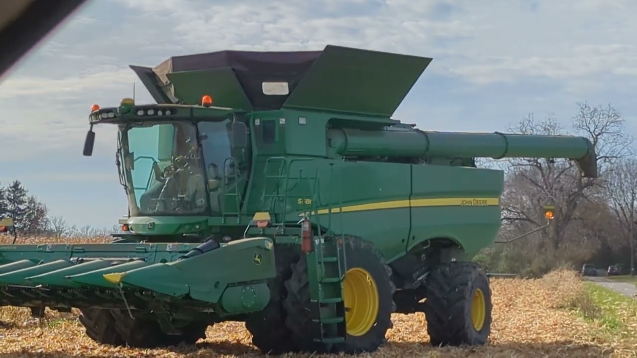 Corn Harvest 2023 Action - Wood County - Ohio - John Deere S680 8345RT - J&M X812 #harvestchaser  4K