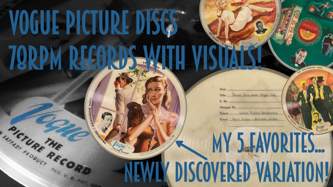 Vogue Picture Discs - A history, new disc variations, and a test pressing from Vogue!