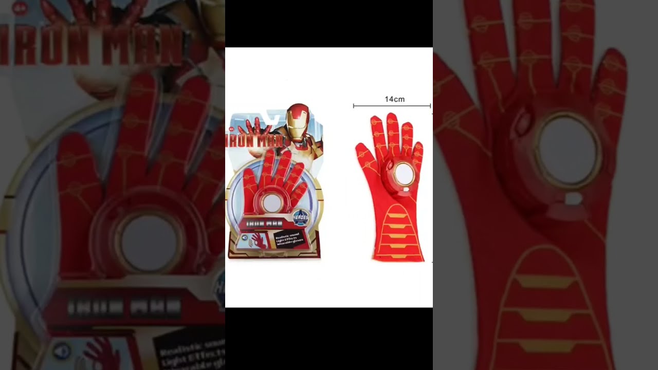 🆕 Ironman gloves with light and music #ironman #marvel #avengers #toy