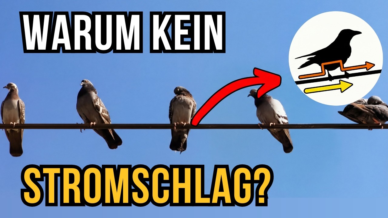 Warum bekommen Vögel KEINEN Stromschlag auf Hochspannungsleitungen?