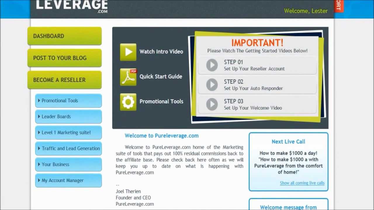 Pure Leverage Review - Take A Look Inside...