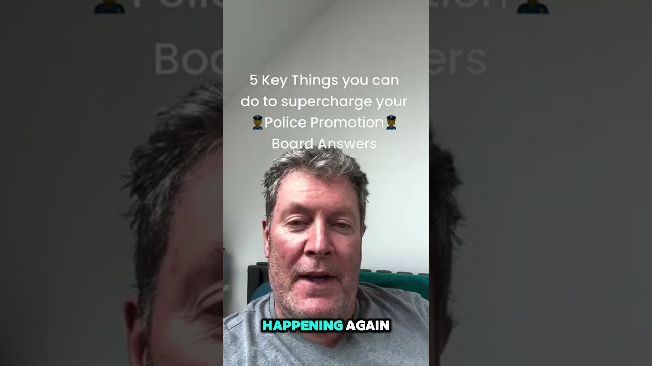 5 Key Things to Supercharge your Police Promotion Answer  #policepromotion