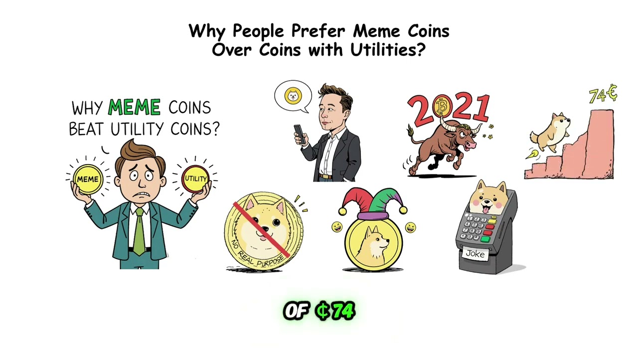 Why People Prefer Meme Coins Over Utility Coins?