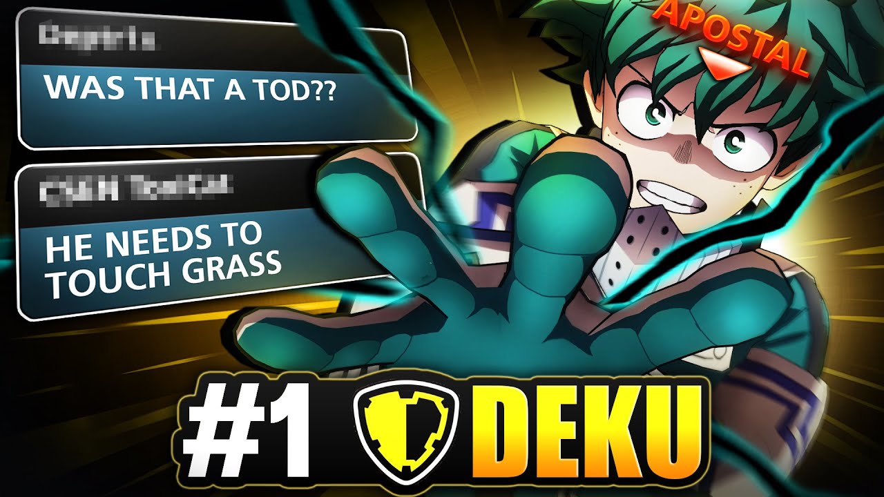 What The #1 Assault Deku Player Looks Like! (They Thought He Was CHEATING) My Hero Ultra Rumble