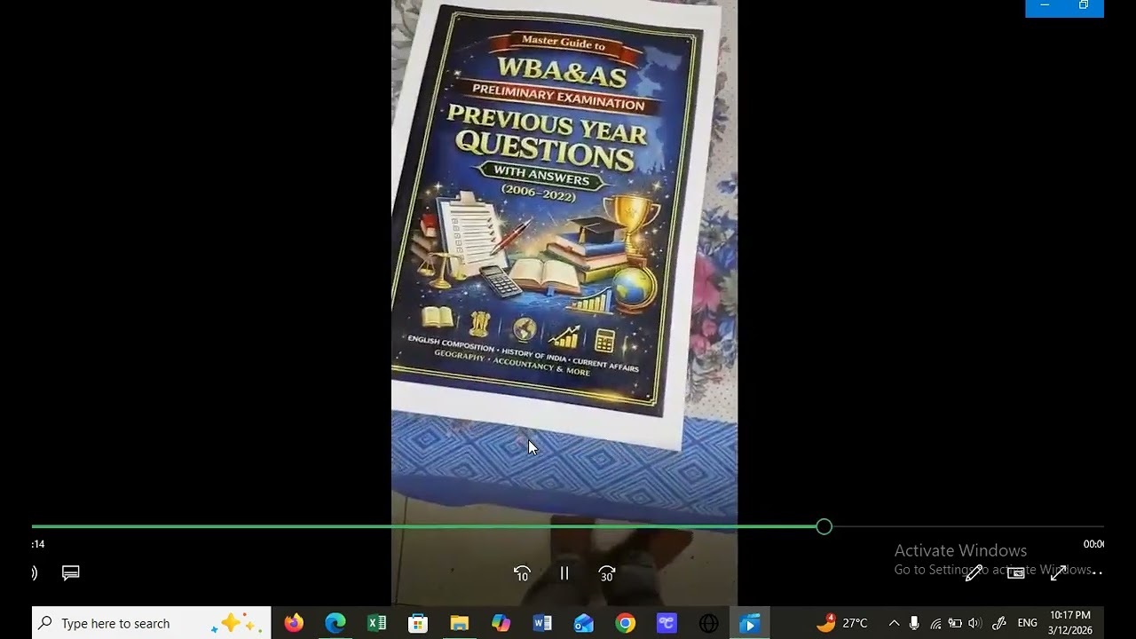 WBA&AS Preliminary Guide Book-I Printed Copy Available Now | Complete Preparation Book