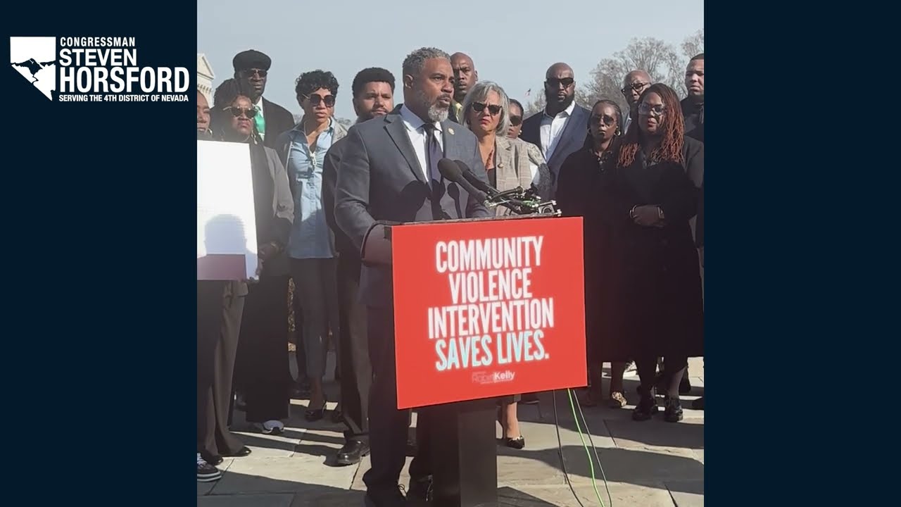 Rep. Steven Horsford Shares Personal Story While Advocating for Community Violence Intervention
