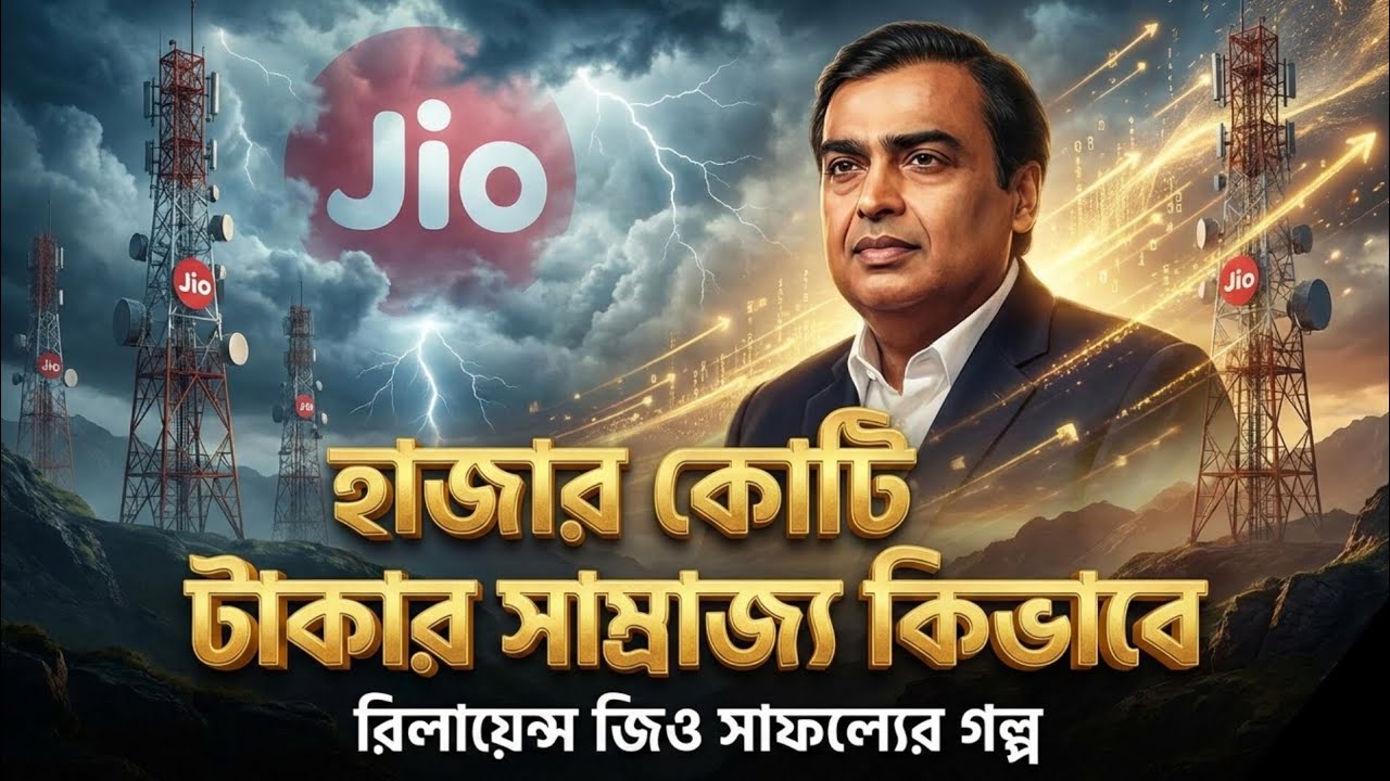 &ldquo;যেভাবে শুরু হয়েছিল ভারতের সবচেয়ে বড় টেলিকম যুদ্ধ&rdquo; | RELIANCE JIO SUCCESS STORY