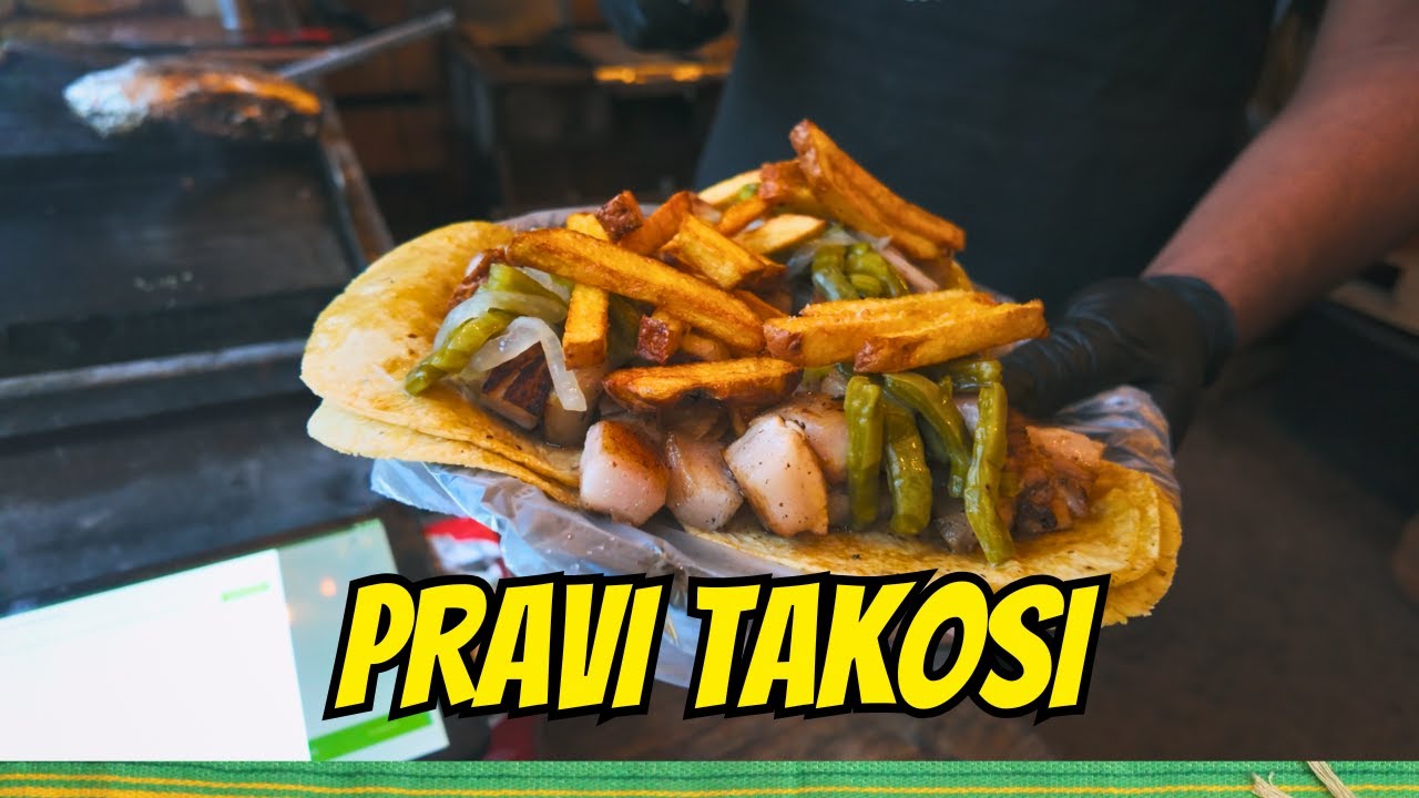 Isprobavam prave meksičke takose!