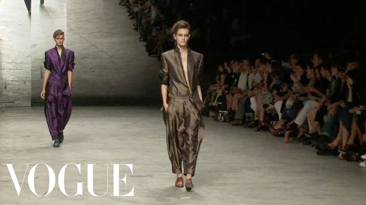 Haider Ackermann Ready to Wear Spring 2012 Vogue Fashion Week Runway Show