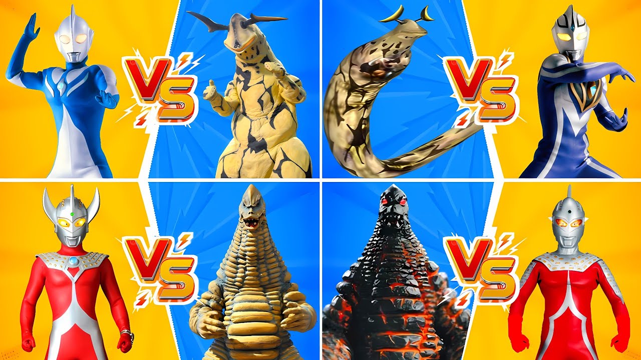 ウルトラマン COSMOS VS ELEKING, EX ELEKING VS ULTRAMAN AGUL, TARO VS REDKING #ウルトラマン #ultraman #kaiju