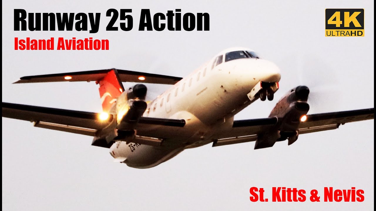 Runway 25 In Action | 737 MAX8, E120, Gulfstream G-IV(SP)...@ SKB | TKPK, Eastern Caribbean