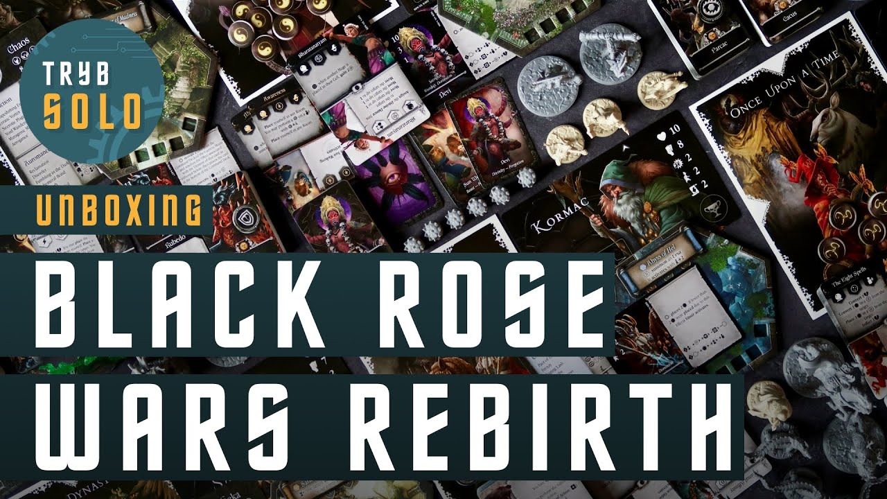 🇬🇧 Black Rose Wars: Rebirth | unboxing of the base game with Rotas