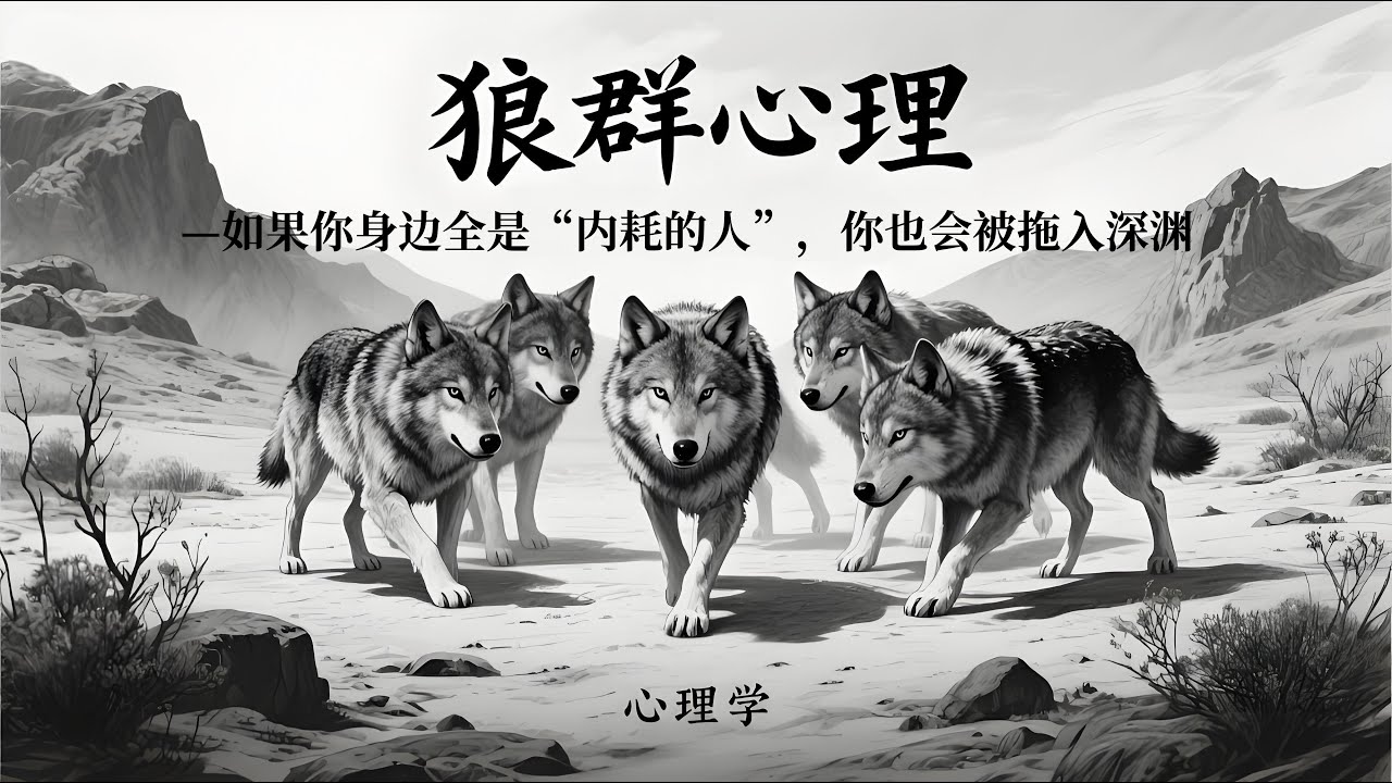 🐺心理学上有个词叫：狼群心理｜如果你身边全是“内耗的人”，你也会被拖入深渊