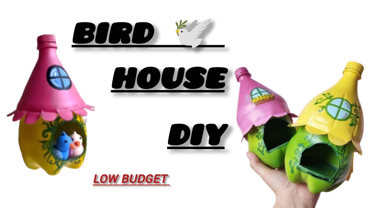 Bird house DIY/  plastic bottles recycled/ beautiful Bird house from plastic bottles 