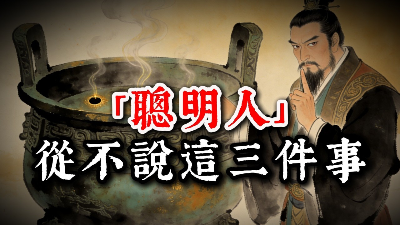 「聰明人」從不說這三件事。否則福氣漏光，神仙也難救！#智慧#人生感悟#人間心理#人情世故#情感#思維大全#底層邏輯#成功思维模式#心理學