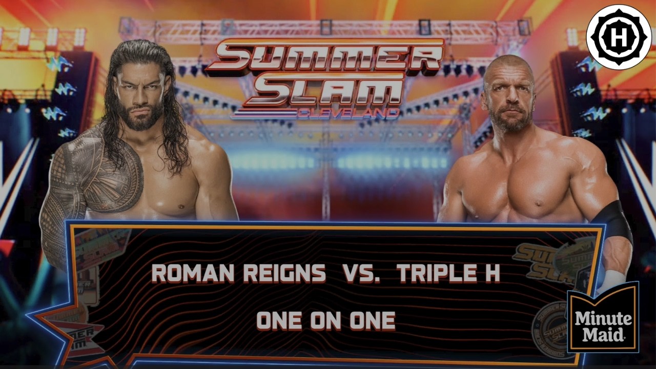 ROMAN REIGNS V/S TRIPLE H | SUMMER SLAM | WWE