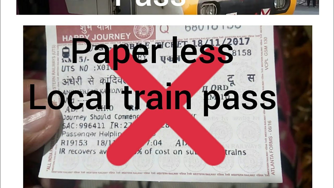 Online pass Mumbai local train using UTS application