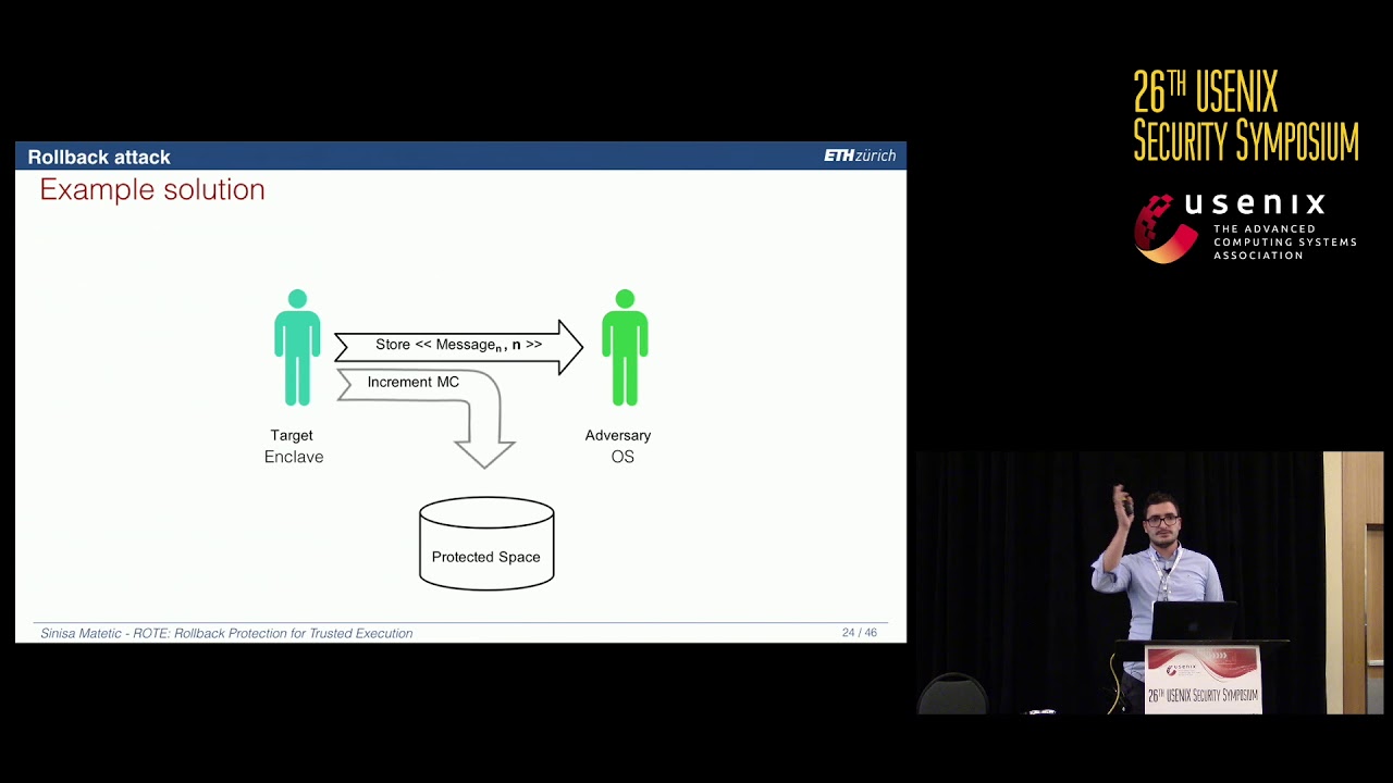 USENIX Security '17 - ROTE: Rollback Protection for Trusted Execution