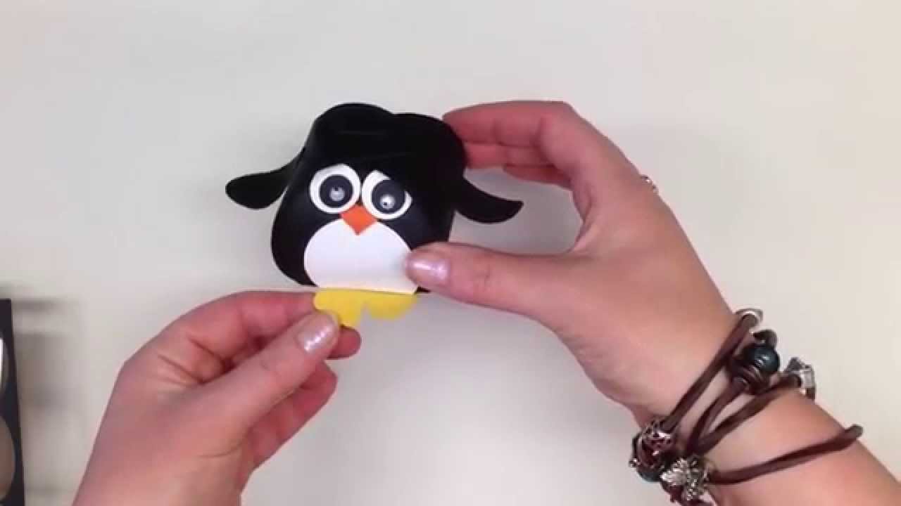 Cute Penguin made from the Stampin' Up! UK Curvy Keepsake Box