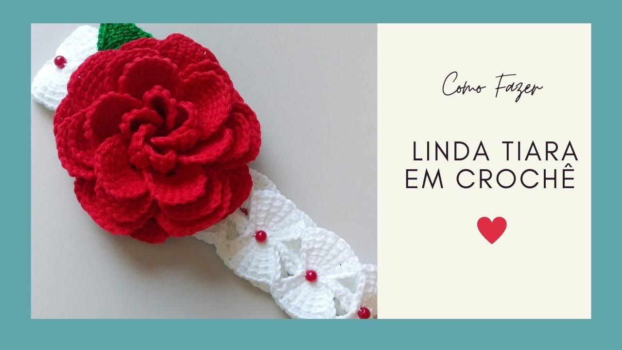 COMO FAZER TIARA DE CROCHÊ ( fÁCIL)