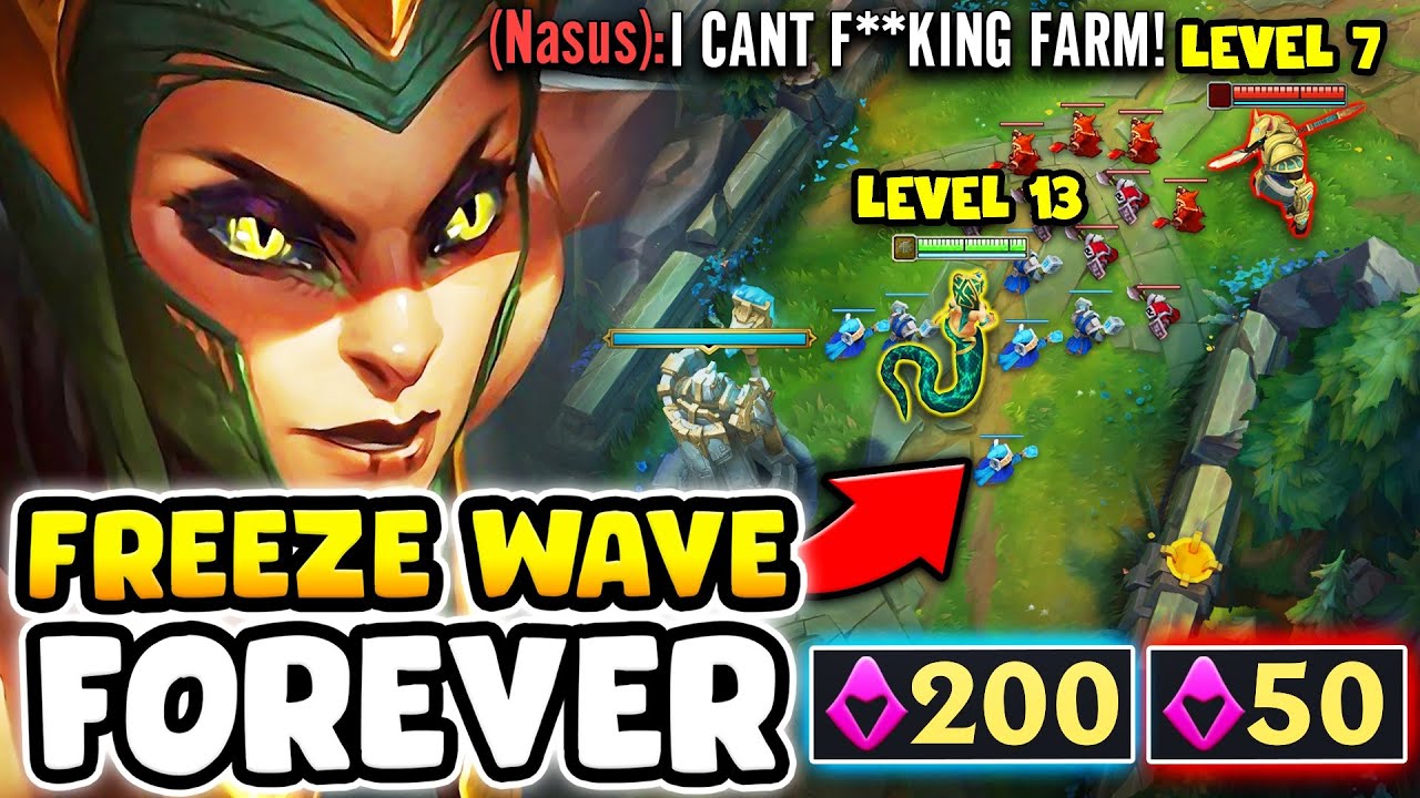 The Story of how Zwag got up 6 levels and 150 CS on this poor Nasus... (PERMA FREEZE)