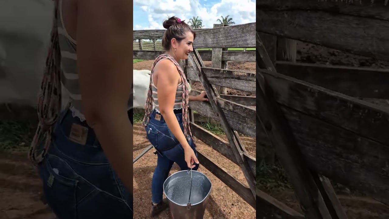Beautiful Farm Girl Working on a Cattle Farm | Rural Life Morning Routine #villagelife  #rurallife