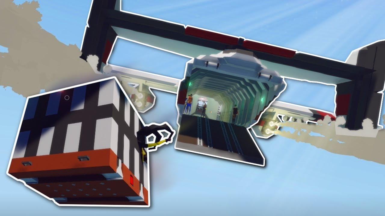PARACHUTE DRILL IN PLANE GOES WRONG! - Stormworks Multiplayer Gameplay