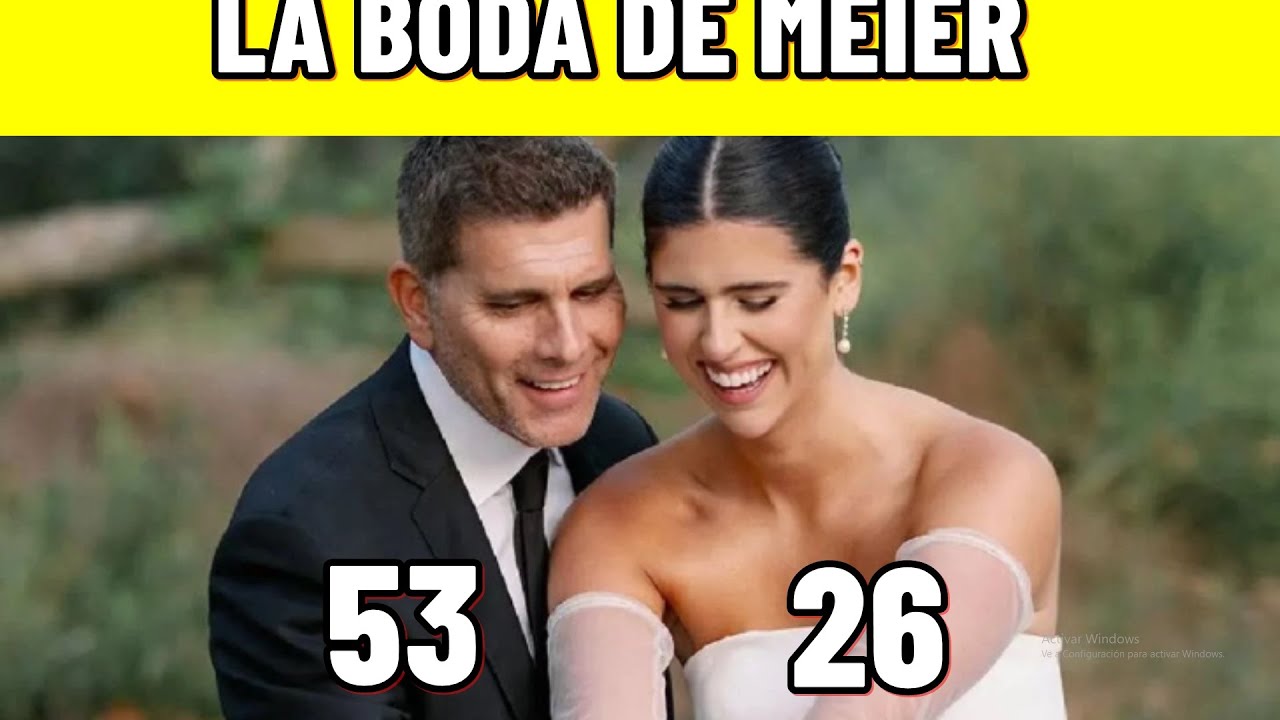 LA BODA DE Christian Meier  '' SE CASO CRISTIAN''ELLA TIENE 26 Y EL 3