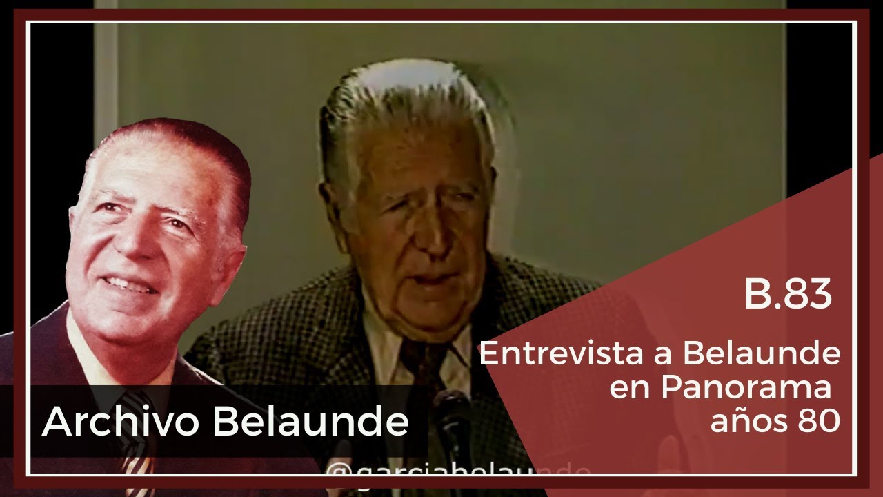 B83 Entrevista a Belaunde en Panorama años 80