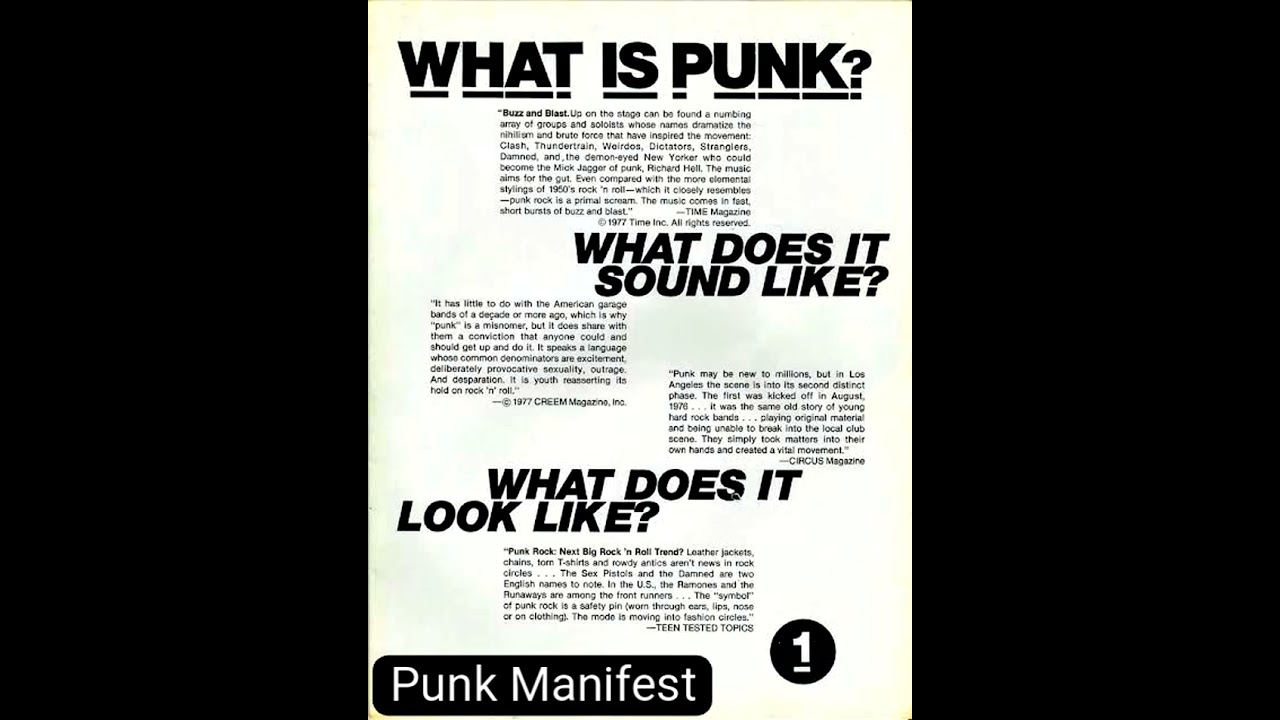 Punk Manifest 
