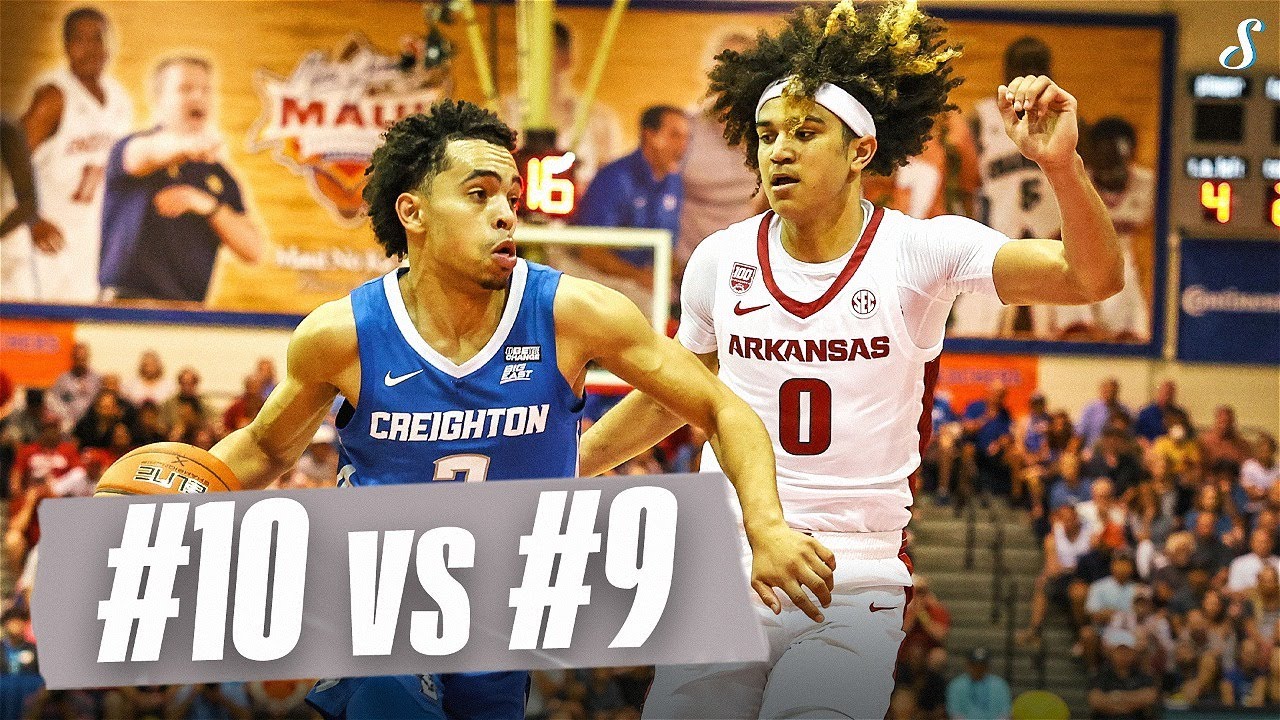 No.10 Creighton & No.9 Arkansas Matchup In Maui🔥👀 |  Full Game Highlights