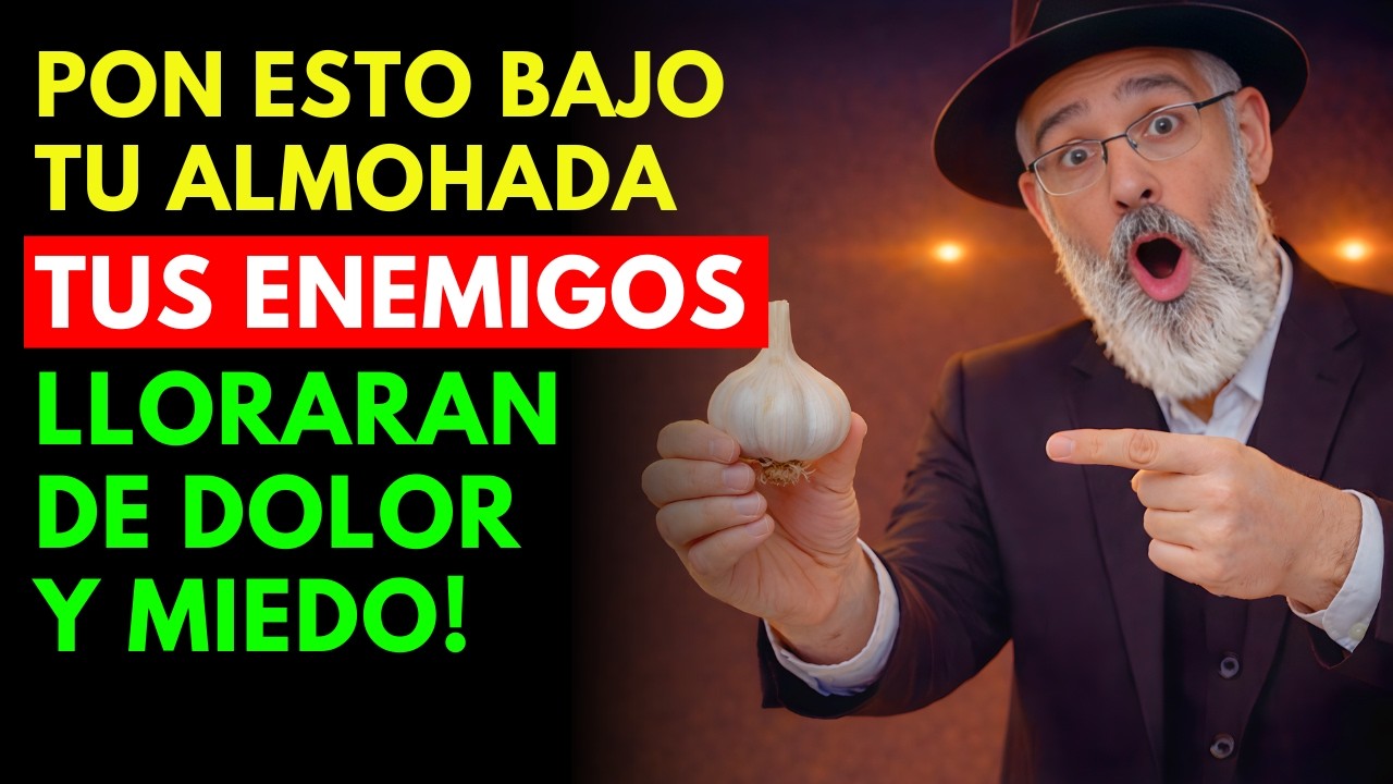 Coloque AJO debajo de la ALMOHADA durante 3 DÍAS y el ENEMIGO estará ACABADO | Sabiduría Judía