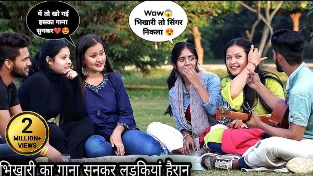 Beggar Singing Hindi Songs Mashup| Prank On Cute Girls| Epic Public Reaction In India😱| Aabid Khan|
