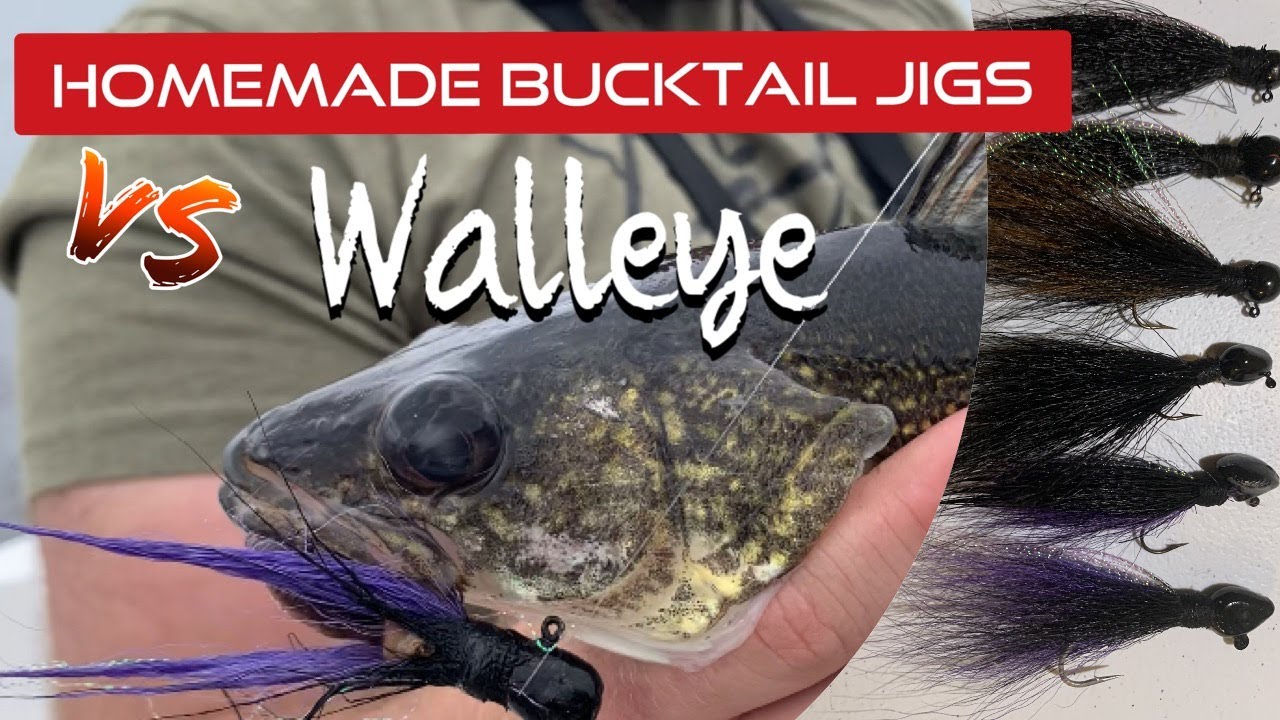 Homemade Buck tail Jigs vs. Walleye | Oneida Lake