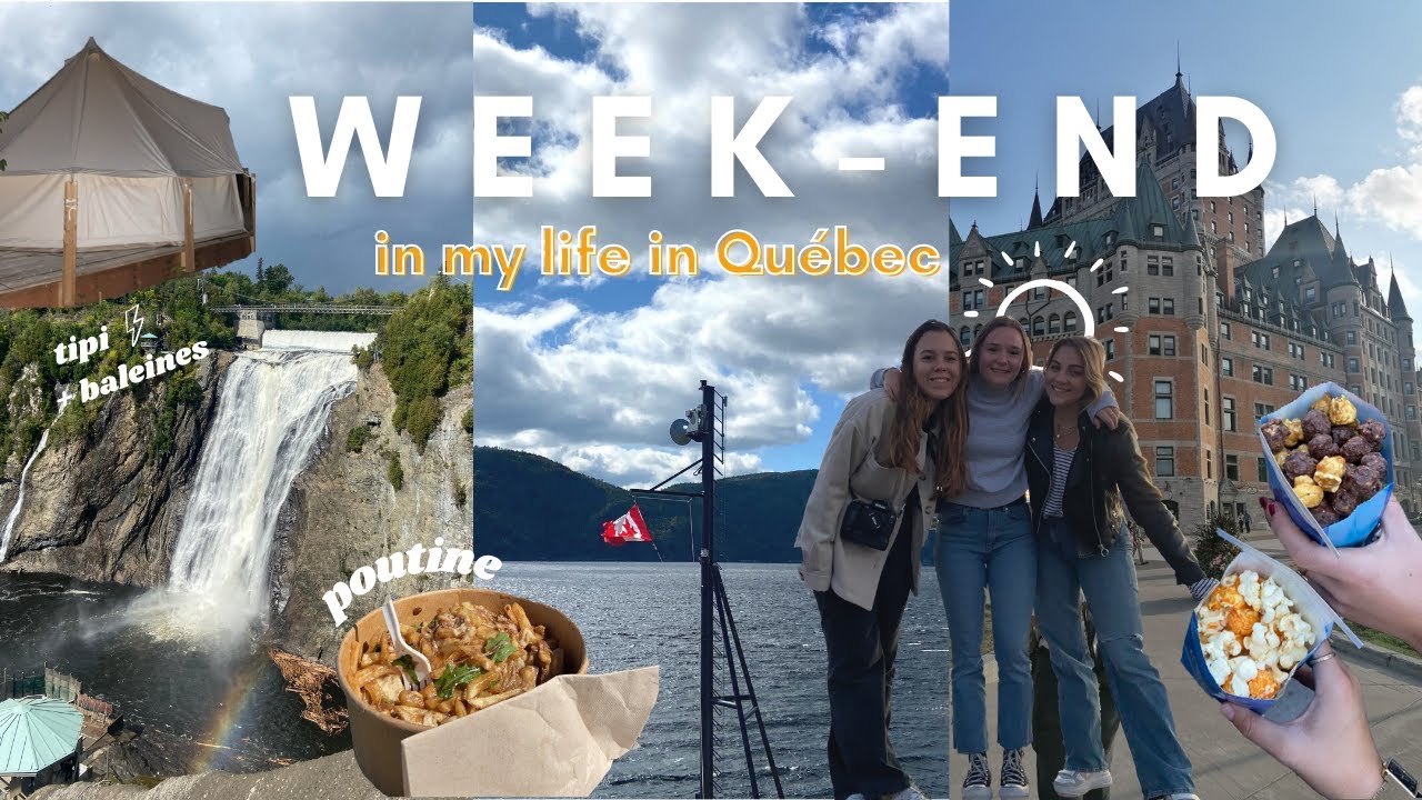 un week-end dans ma vie d'étudiante au Canada 🏕 / ROAD TRIP AU QUEBEC 🍁
