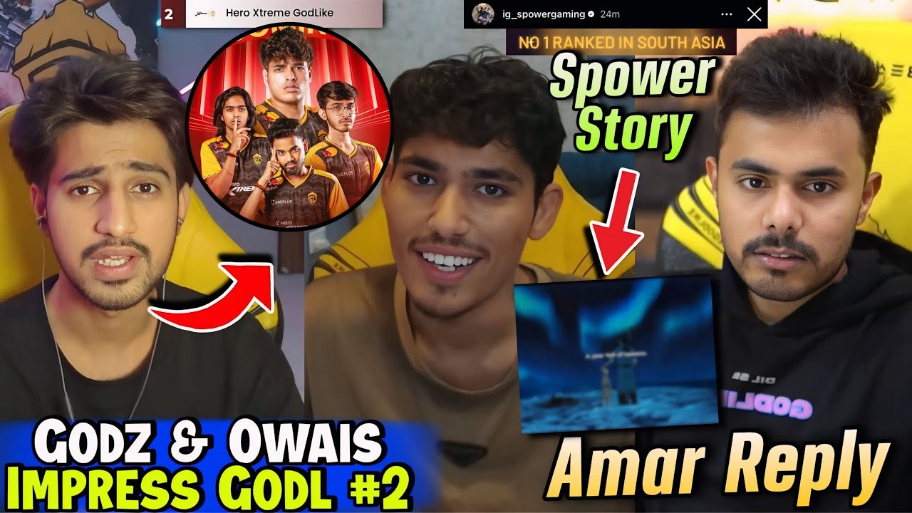 Godz & Owais Impressed By GodL #2😳🔥Amar On GodL🏆Spower Story💀Godz Unhappy☹️❓