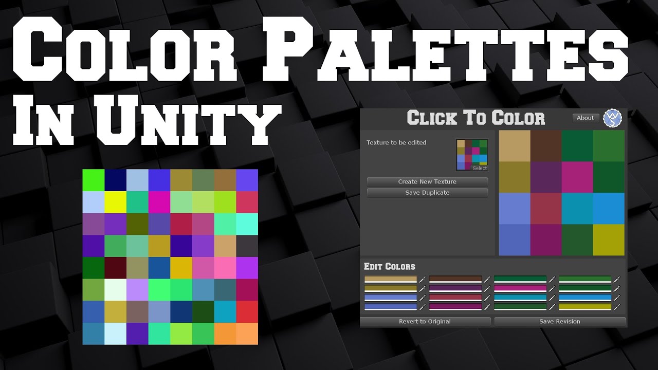 Low Poly Color Palettes in Unity? Free Editor Tool!