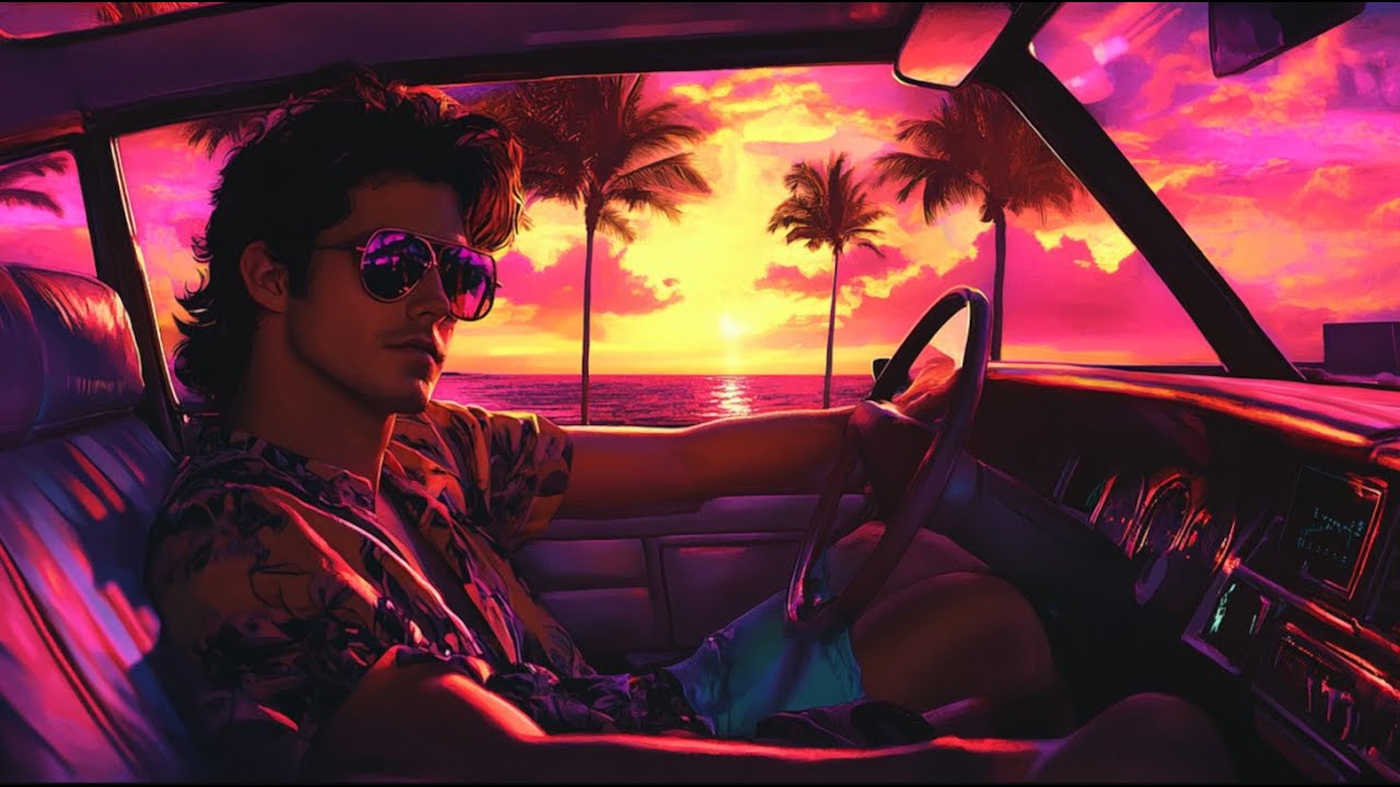 Retrowave Sunset Drive in the 80s 🌅 | Best Retrowave, Vaporwave & Synthwave Mix