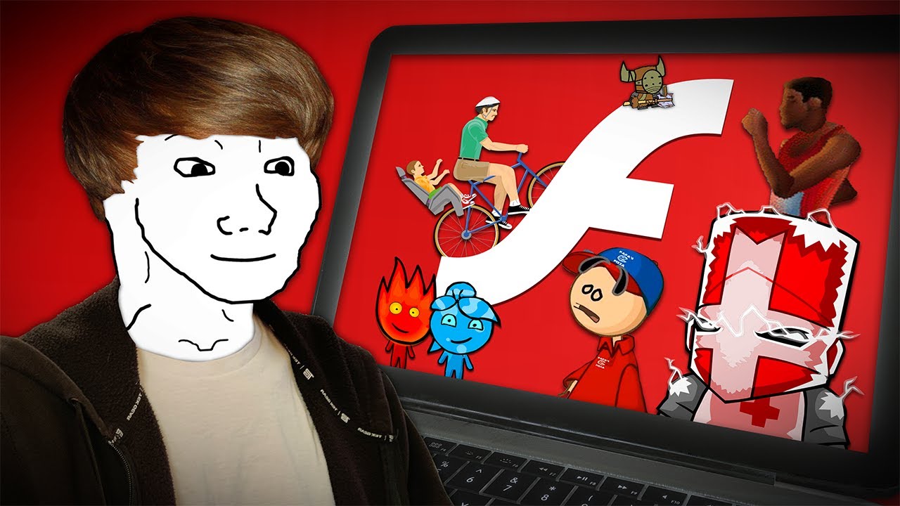 Playing Flash games as a kid
