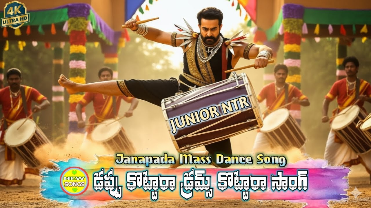 డప్పు కొట్టారా డ్రమ్స్ కొట్టారా సాంగ్|Janapada Mass Song|Ntr