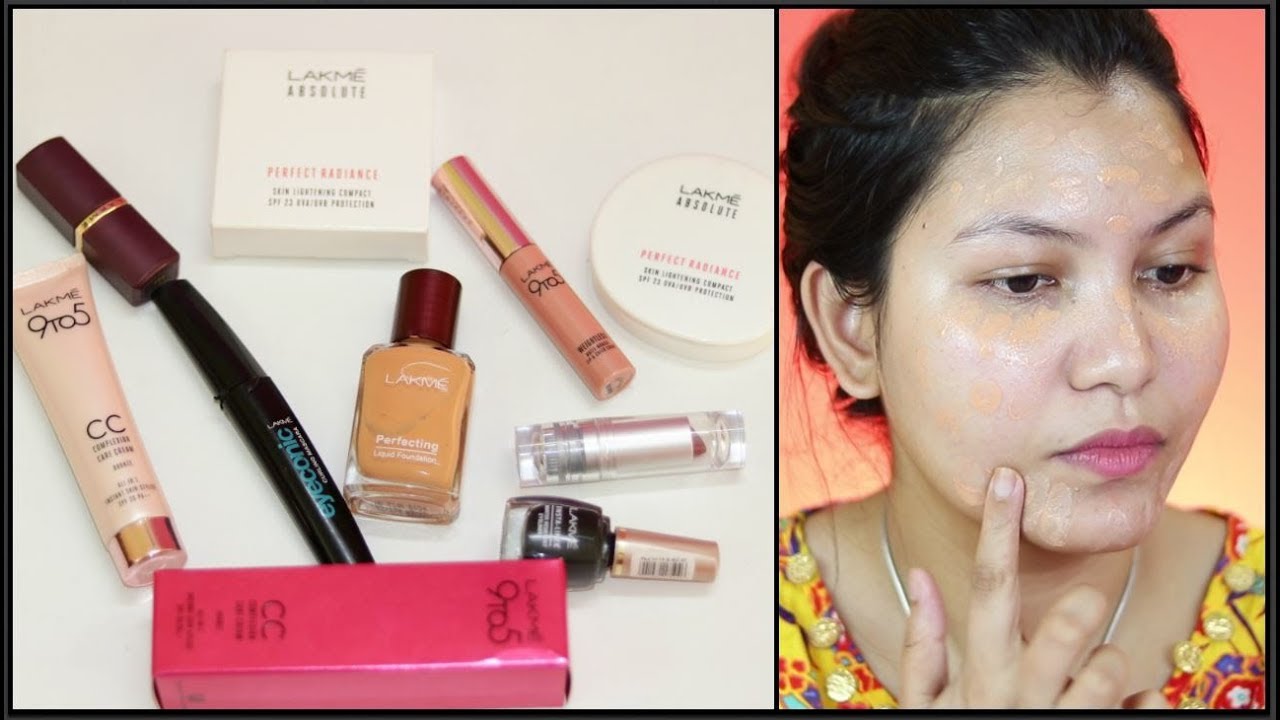 Makeup Using Lakme Products |One brand makeup | Indian makeup tutorial  | INDIANGIRLCHANNEL TRISHA