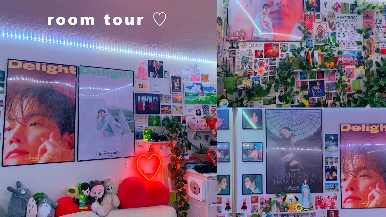 Room Tour 2021♡ (kpop posters, albums, plants)