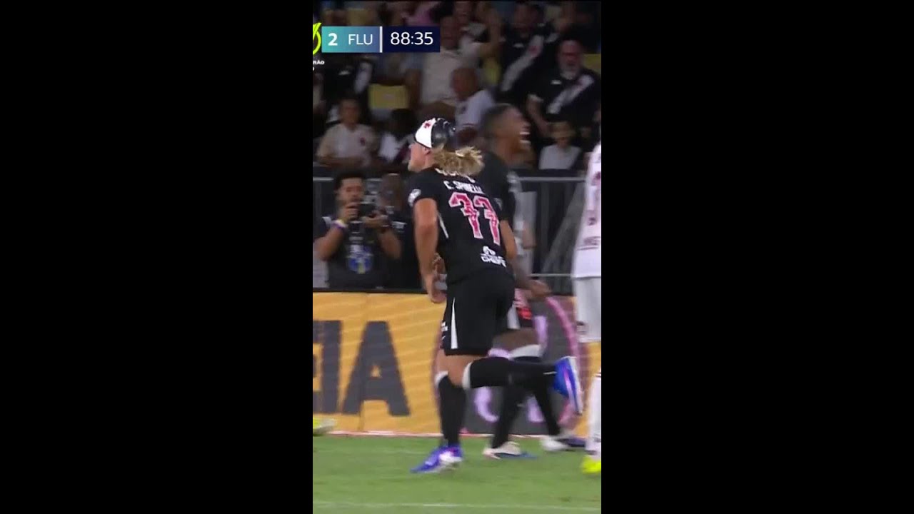 Gol de Claudio Spinelli para o Vasco no cl&aacute;ssico contra o Fluminense